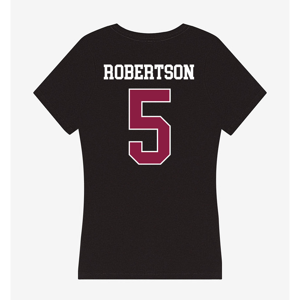 Virginia Tech - NCAA Baseball : Aiden Robertson - Women's V-Neck T-Shirt-1