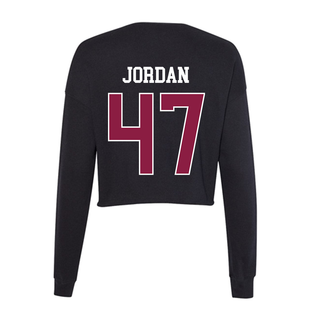 Virginia Tech - NCAA Baseball : Mycah Jordan - Women's Cropped Crew Fleece-1