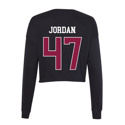 Virginia Tech - NCAA Baseball : Mycah Jordan - Women's Cropped Crew Fleece-1