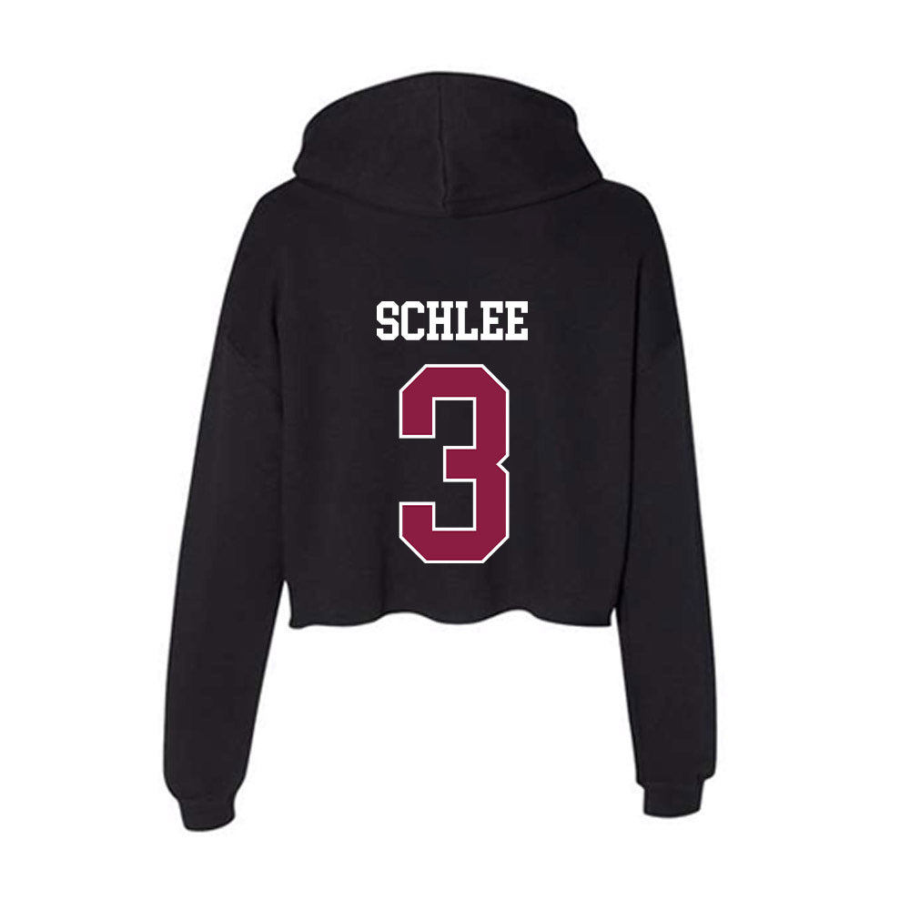 Virginia Tech - NCAA Football : Collin Schlee - Women's Crop Fleece Hoodie-1