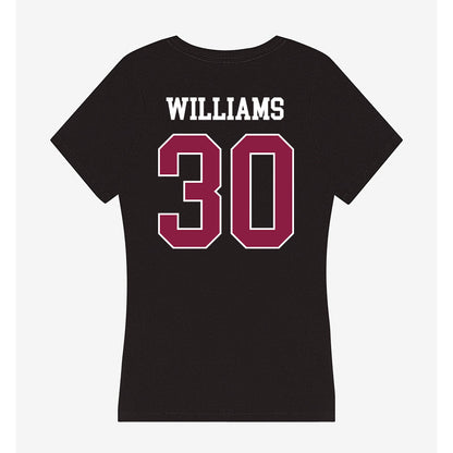 Virginia Tech - NCAA Football : Krystian Williams - Women's V-Neck T-Shirt-1