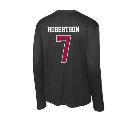 Virginia Tech - NCAA Women's Soccer : Ellie Robertson - Activewear Long Sleeve T-Shirt-1