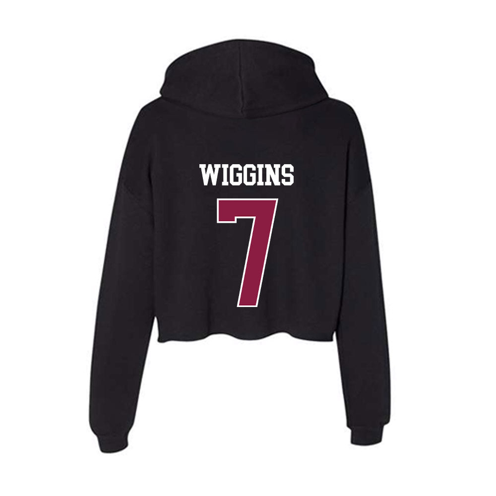 Virginia Tech - NCAA Football : Chanz Wiggins - Women's Crop Fleece Hoodie-1