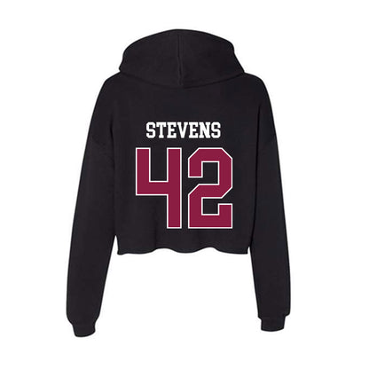 Virginia Tech - NCAA Football : Aycen Stevens - Women's Crop Fleece Hoodie-1