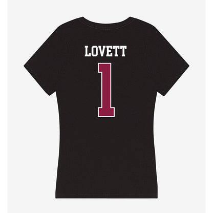 Virginia Tech - NCAA Football : Dante Lovett - Women's V-Neck T-Shirt-1