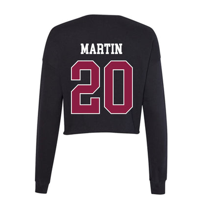 Virginia Tech - NCAA Softball : Trinity Martin - Women's Cropped Crew Fleece-1