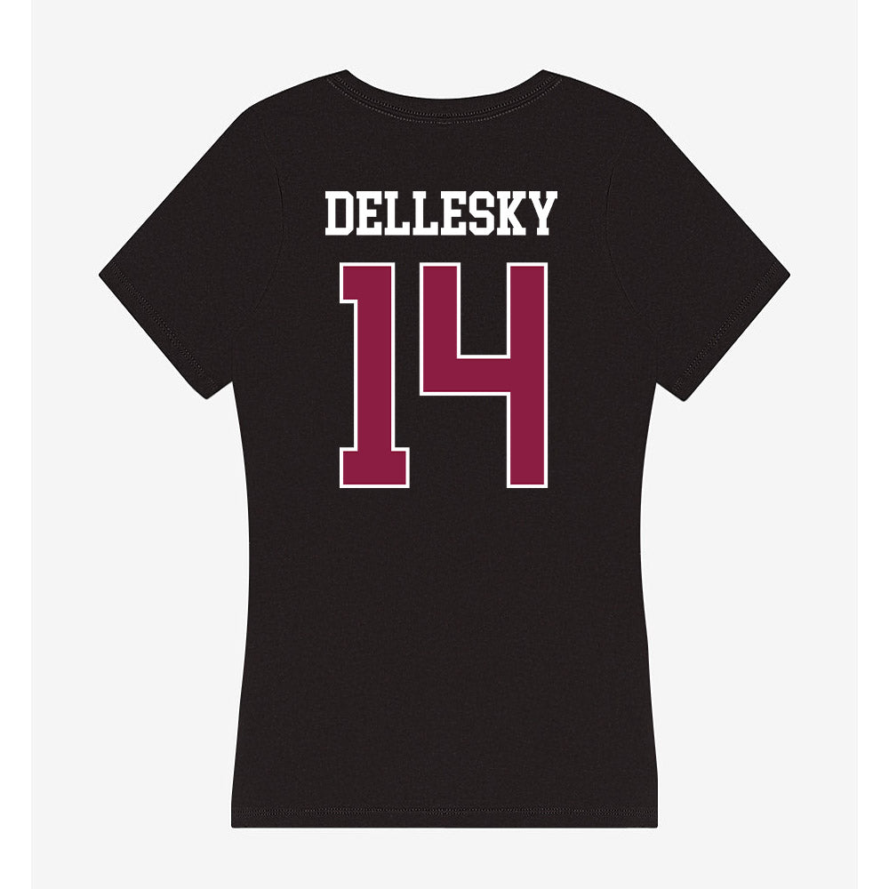 Virginia Tech - NCAA Women's Volleyball : Erica Dellesky - Women's V-Neck T-Shirt-1
