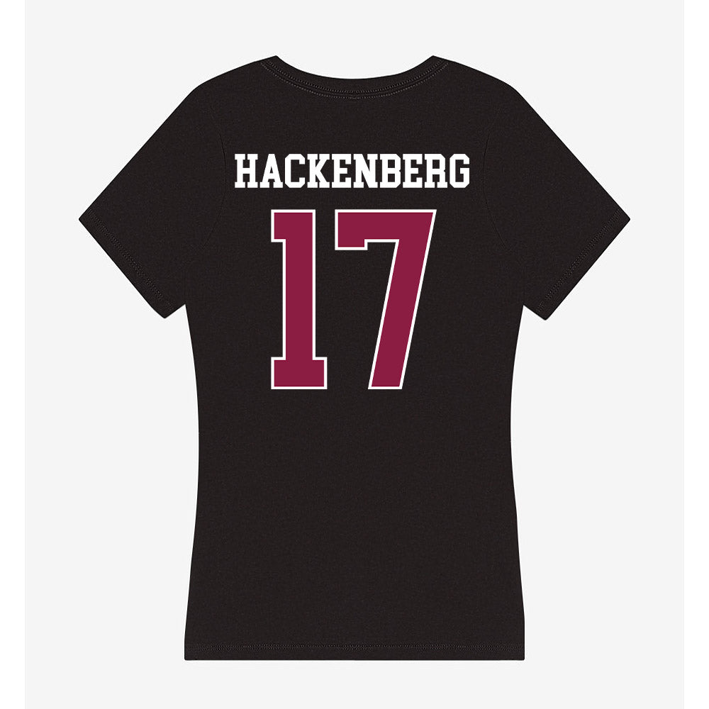 Virginia Tech - NCAA Men's Soccer : Ethan Hackenberg - Women's V-Neck T-Shirt-1