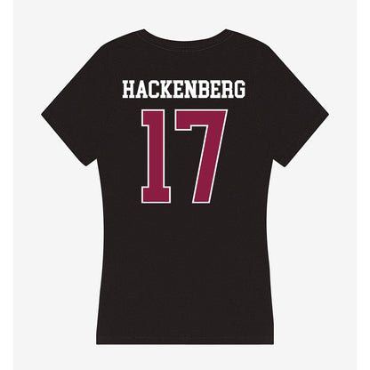 Virginia Tech - NCAA Men's Soccer : Ethan Hackenberg - Women's V-Neck T-Shirt-1