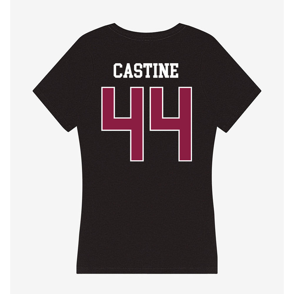 Virginia Tech - NCAA Softball : Rachel Castine - Women's V-Neck T-Shirt-1