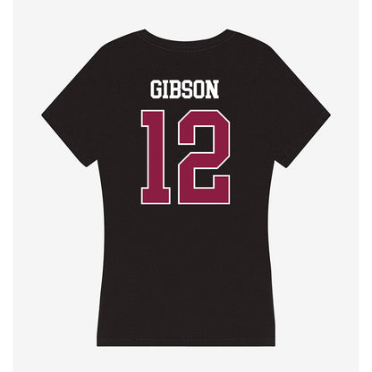 Virginia Tech - NCAA Baseball : Ethan Gibson - Women's V-Neck T-Shirt-1