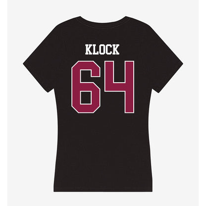 Virginia Tech - NCAA Football : Elijah Klock - Women's V-Neck T-Shirt-1