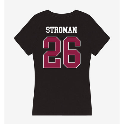 Virginia Tech - NCAA Football : Jalen Stroman - Women's V-Neck T-Shirt-1