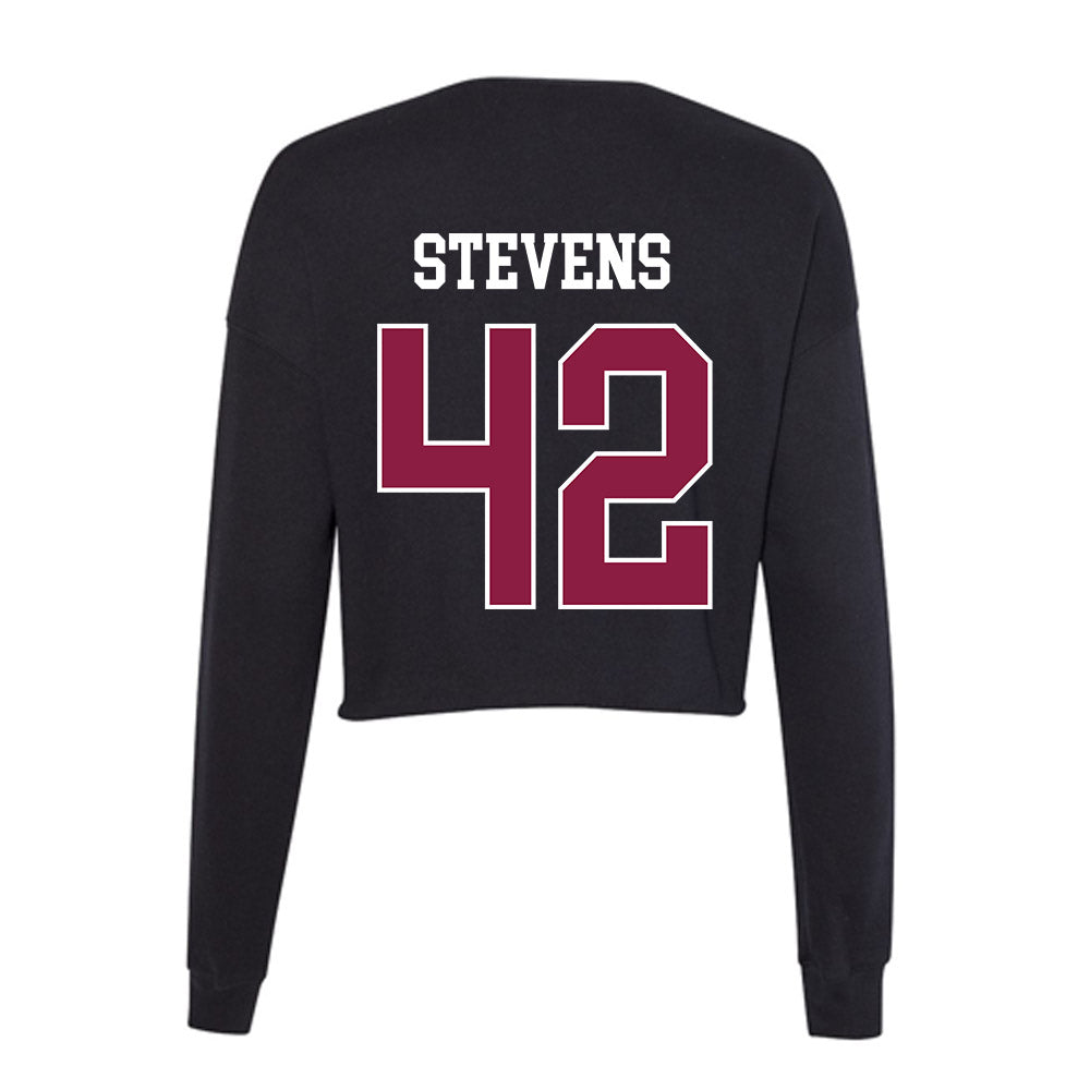 Virginia Tech - NCAA Football : Aycen Stevens - Women's Cropped Crew Fleece-1