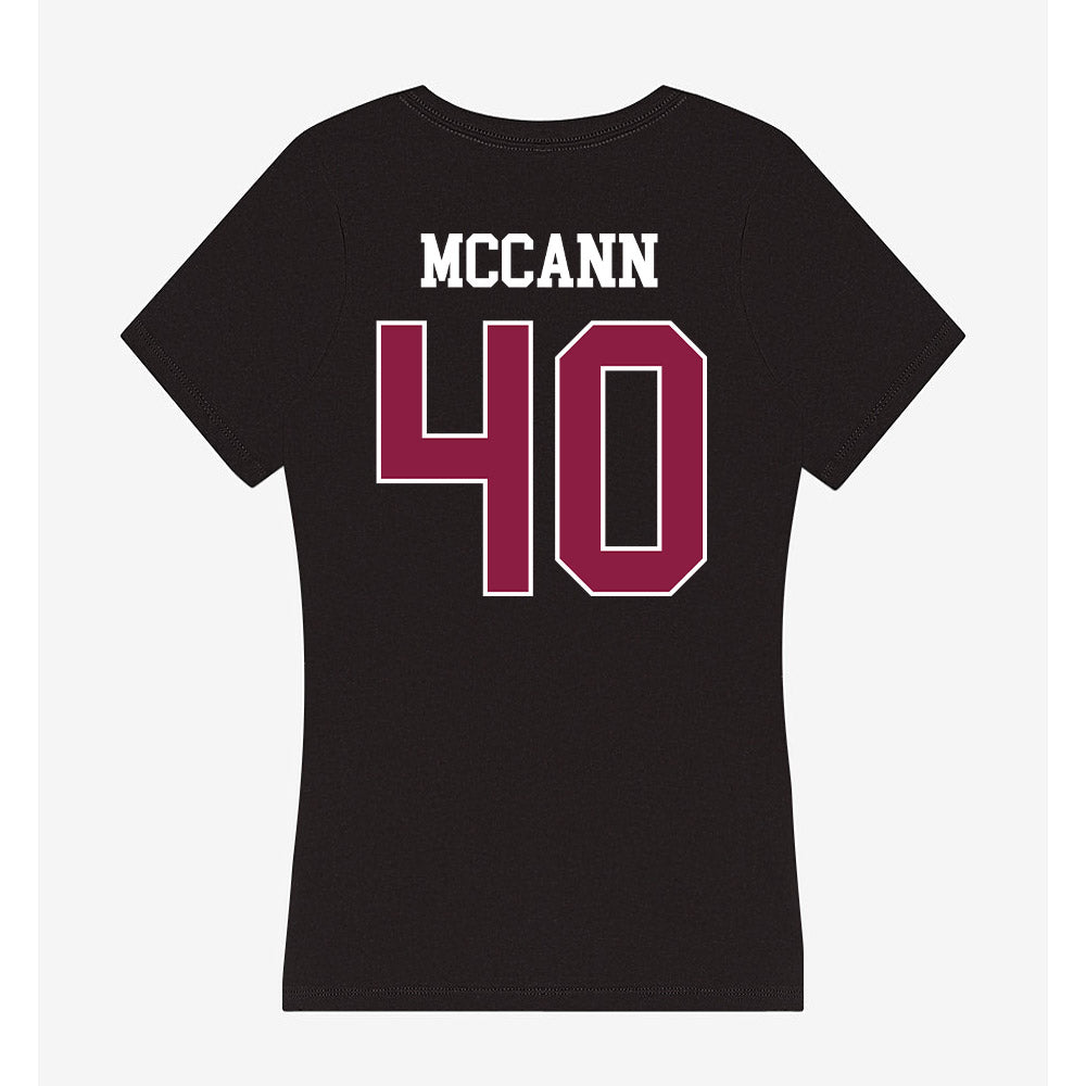 Virginia Tech - NCAA Baseball : David McCann - Women's V-Neck T-Shirt-1