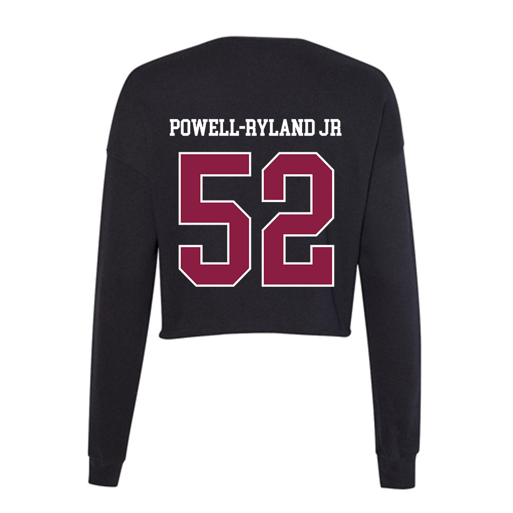 Virginia Tech - NCAA Football : Antwaun Powell-Ryland Jr - Women's Cropped Crew Fleece-1