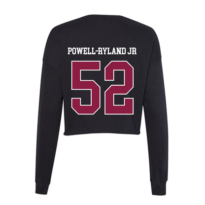 Virginia Tech - NCAA Football : Antwaun Powell-Ryland Jr - Women's Cropped Crew Fleece-1