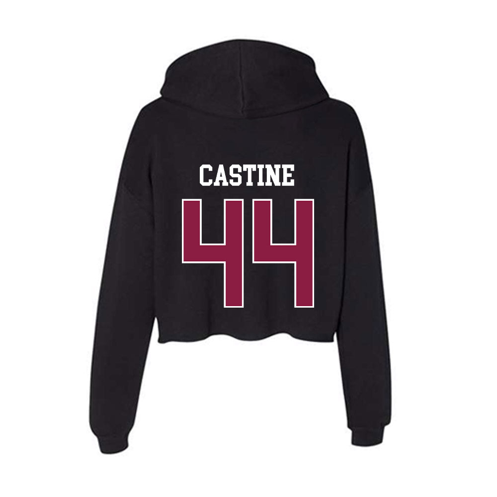 Virginia Tech - NCAA Softball : Rachel Castine - Women's Crop Fleece Hoodie-1