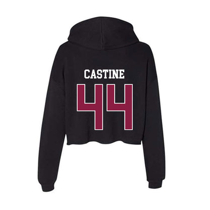 Virginia Tech - NCAA Softball : Rachel Castine - Women's Crop Fleece Hoodie-1