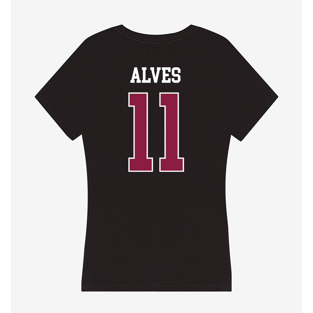 Virginia Tech - NCAA Football : Devin Alves - Women's V-Neck T-Shirt-1