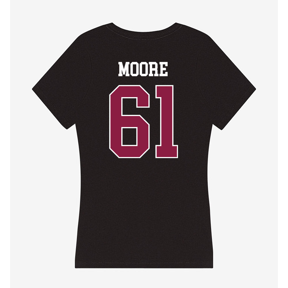 Virginia Tech - NCAA Football : Braelin Moore - Women's V-Neck T-Shirt-1