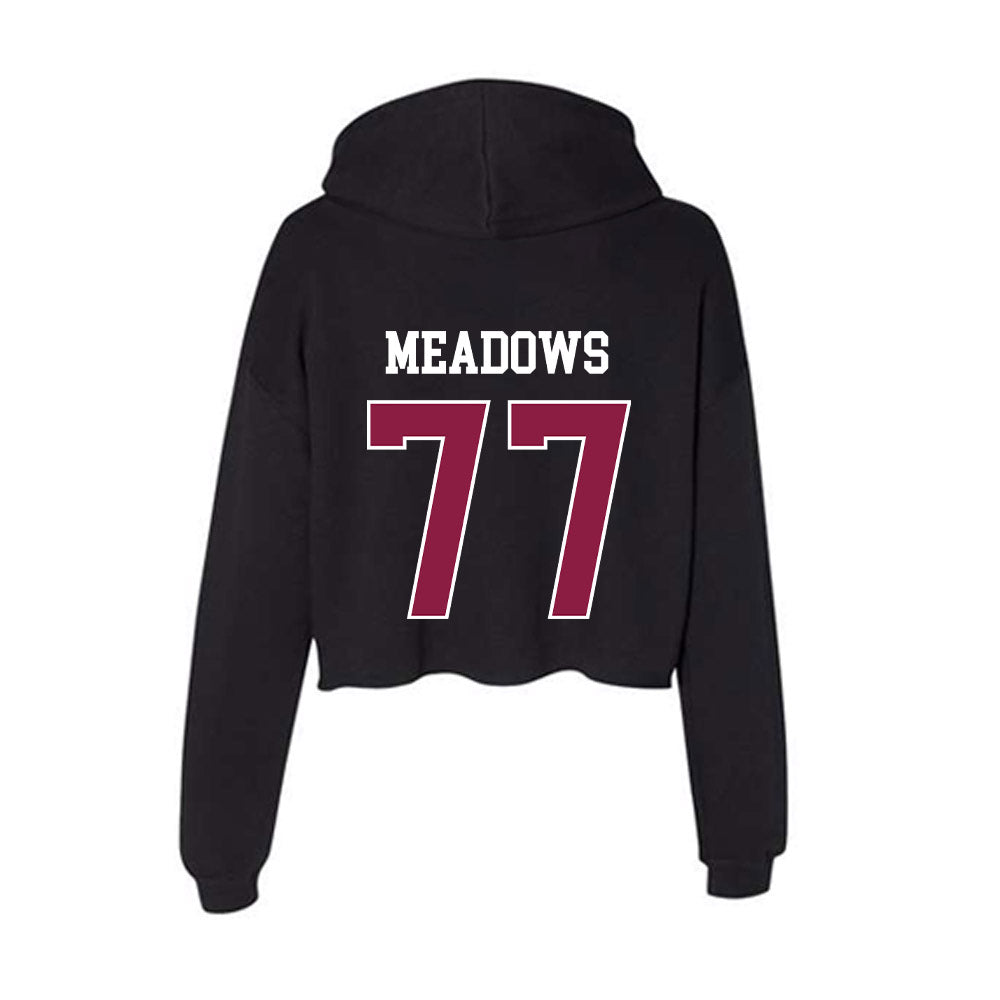 Virginia Tech - NCAA Football : Brody Meadows - Women's Crop Fleece Hoodie-1