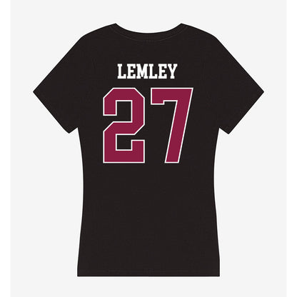 Virginia Tech - NCAA Softball : Emma Lemley - Women's V-Neck T-Shirt-1