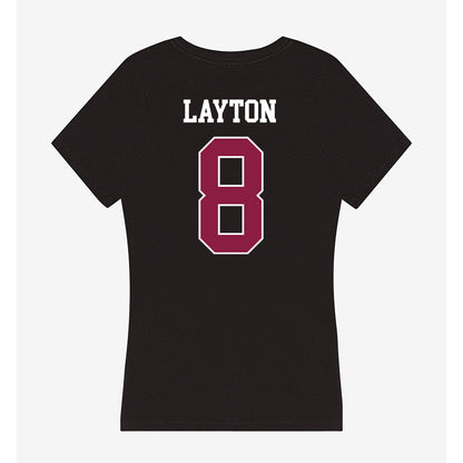 Virginia Tech - NCAA Softball : Avery Layton - Women's V-Neck T-Shirt-1