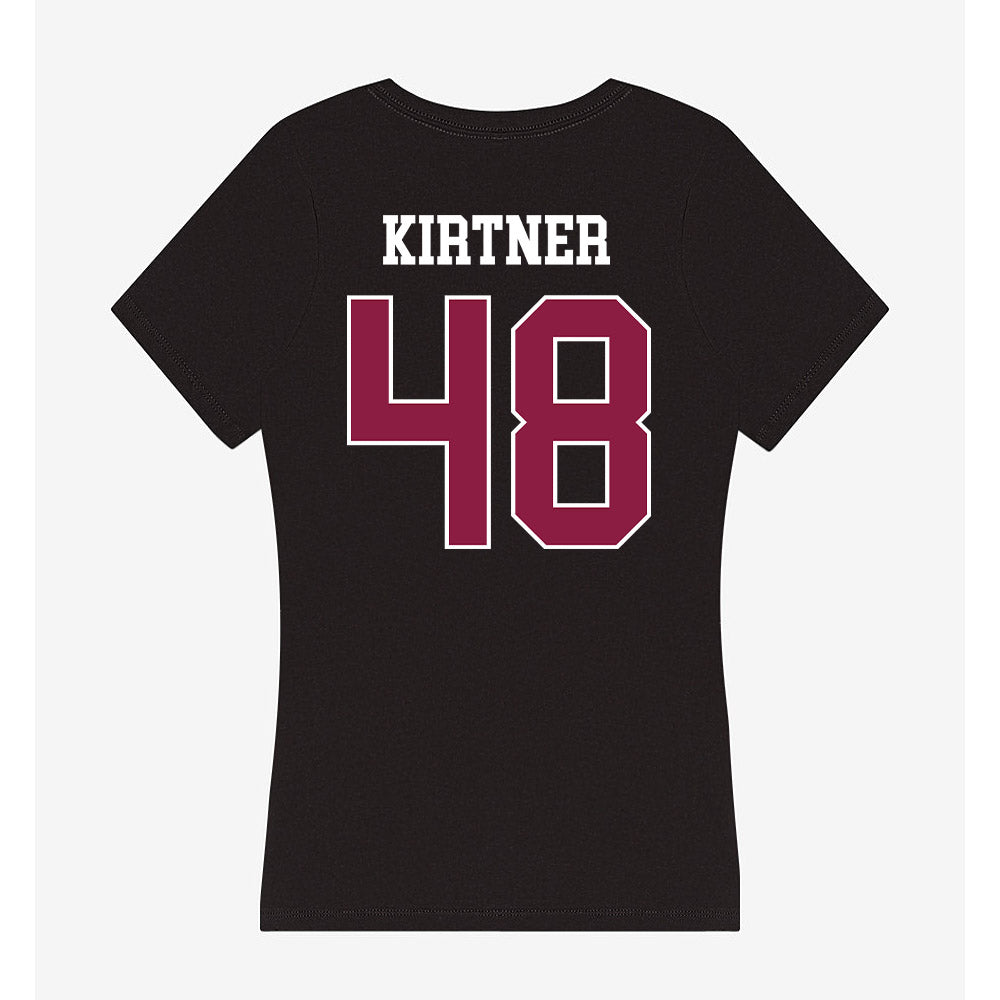 Virginia Tech - NCAA Baseball : Brady Kirtner - Women's V-Neck T-Shirt-1