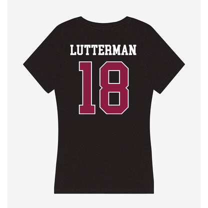 Virginia Tech - NCAA Baseball : Hudson Lutterman - Women's V-Neck T-Shirt-1