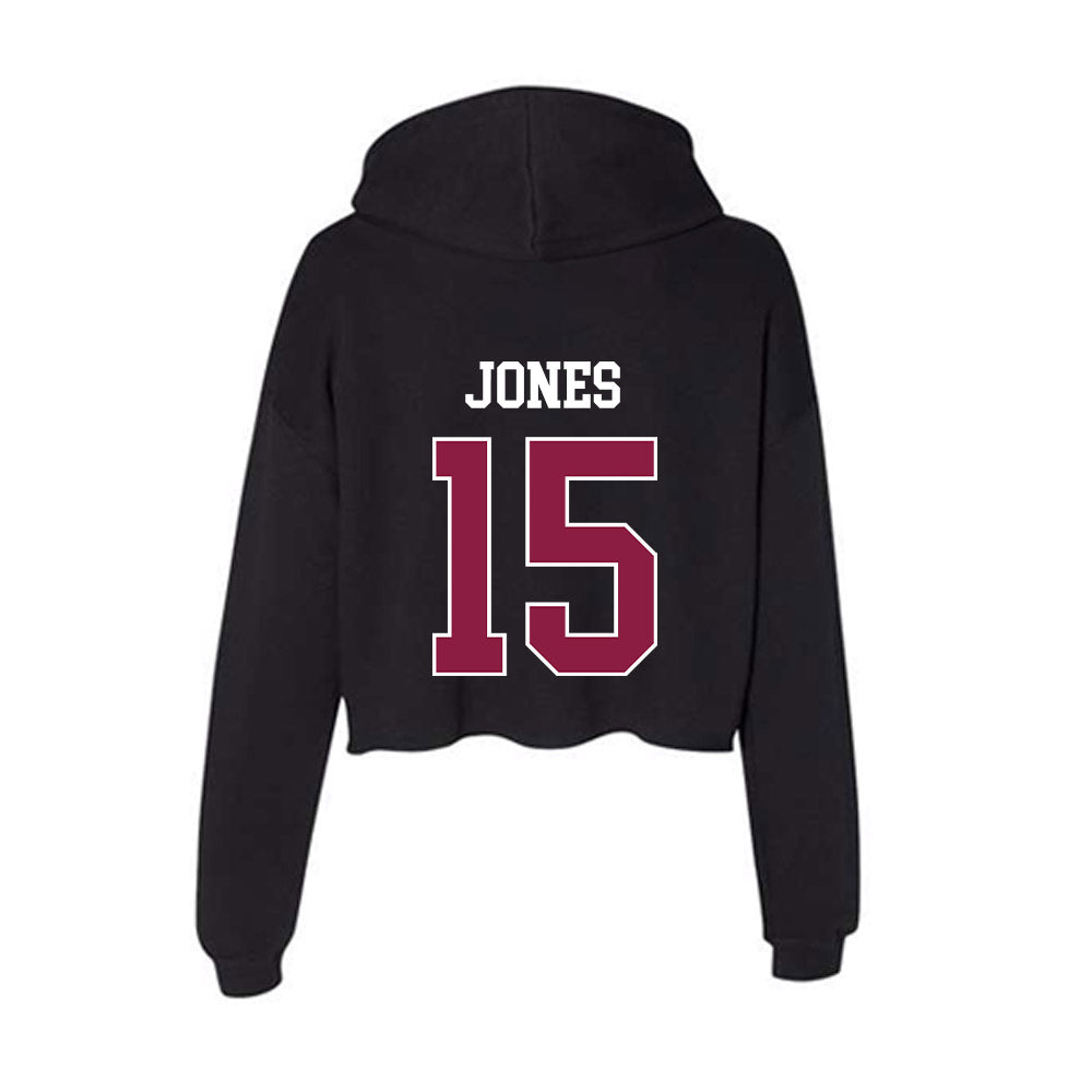 Virginia Tech - NCAA Football : Jaylen Jones - Women's Crop Fleece Hoodie-1