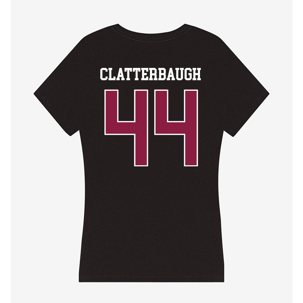 Virginia Tech - NCAA Football : Brett Clatterbaugh - Women's V-Neck T-Shirt-1