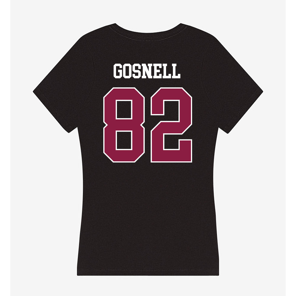 Virginia Tech - NCAA Football : Benji Gosnell - Women's V-Neck T-Shirt-1