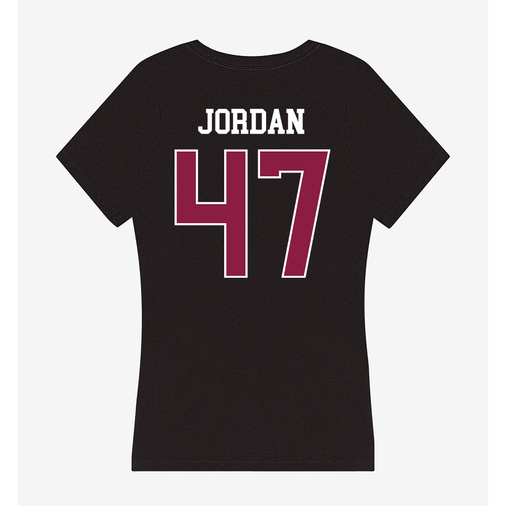 Virginia Tech - NCAA Baseball : Mycah Jordan - Women's V-Neck T-Shirt-1