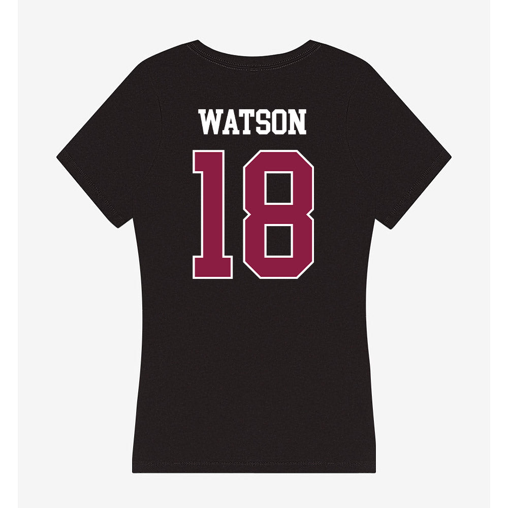 Virginia Tech - NCAA Football : William Watson - Women's V-Neck T-Shirt-1
