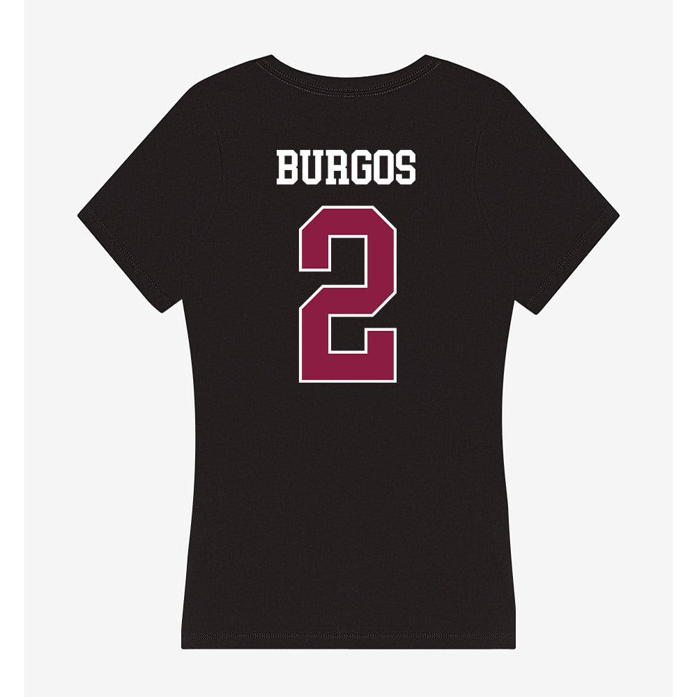 Virginia Tech - NCAA Football : Keyshawn Burgos - Women's V-Neck T-Shirt-1