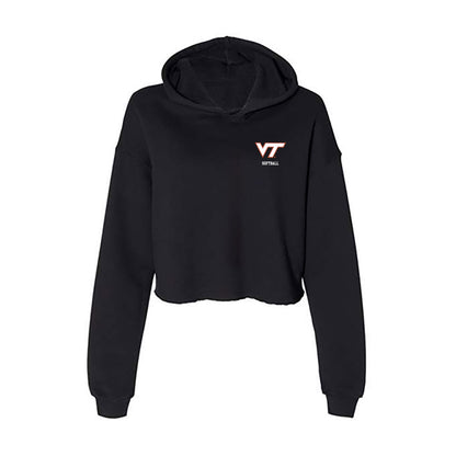 Virginia Tech - NCAA Softball : Breanna Carrico - Women's Crop Fleece Hoodie-0