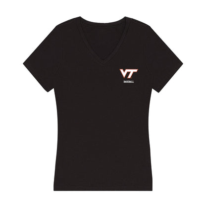 Virginia Tech - NCAA Baseball : Preston Crowl - Women's V-Neck T-Shirt-0