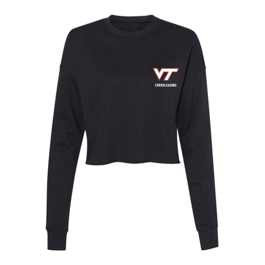 Virginia Tech - NCAA Cheerleading : Anna Hamm - Women's Cropped Crew Fleece-0