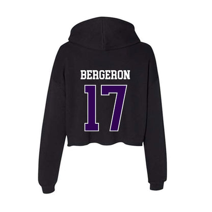 Kansas State - NCAA Football : Mikey Bergeron - Women's Crop Fleece Hoodie-1