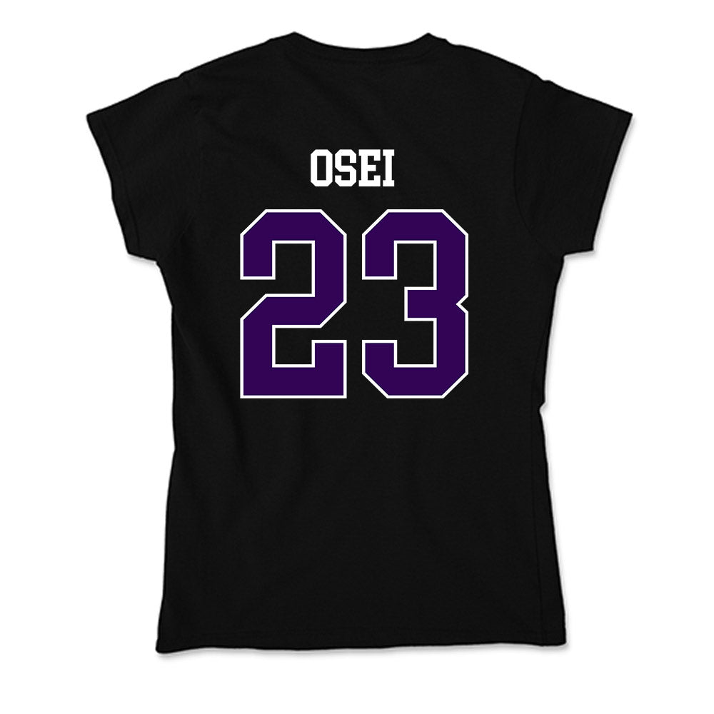 Kansas State - NCAA Men's Basketball : Stephen Osei - Soft Style Women’s T-Shirt-1