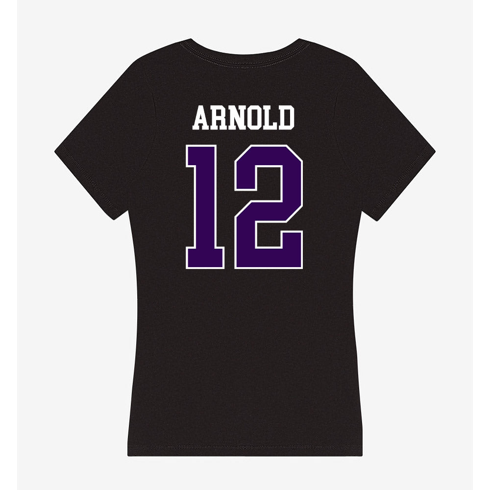 Kansas State - NCAA Baseball : Aaron Arnold - Women's V-Neck T-Shirt-1