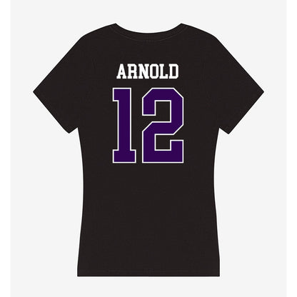 Kansas State - NCAA Baseball : Aaron Arnold - Women's V-Neck T-Shirt-1