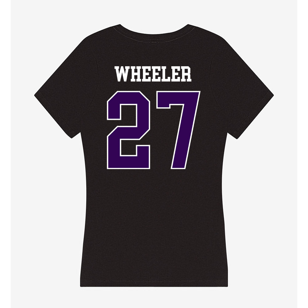 Kansas State - NCAA Football : Ben Wheeler - Women's V-Neck T-Shirt-1