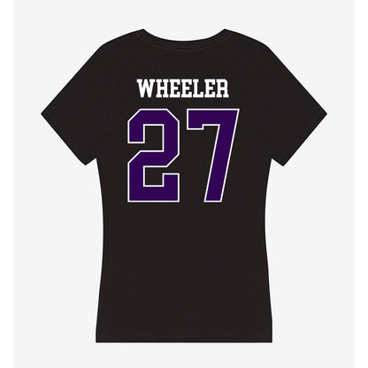 Kansas State - NCAA Football : Ben Wheeler - Women's V-Neck T-Shirt-1