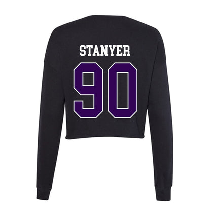 Kansas State - NCAA Football : Brad Stanyer - Women's Cropped Crew Fleece-1