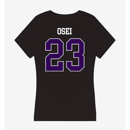 Kansas State - NCAA Men's Basketball : Stephen Osei - Women's V-Neck T-Shirt-1
