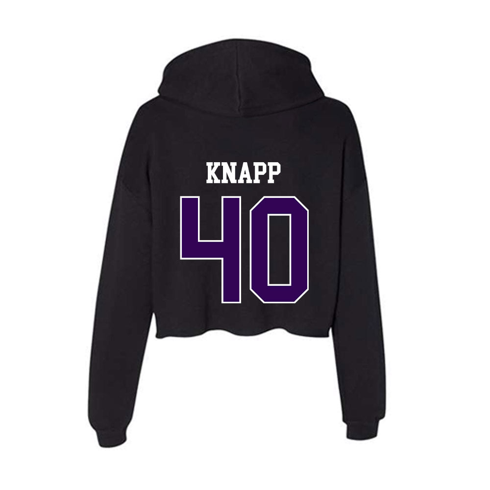 Kansas State - NCAA Football : Dalton Knapp - Women's Crop Fleece Hoodie-1