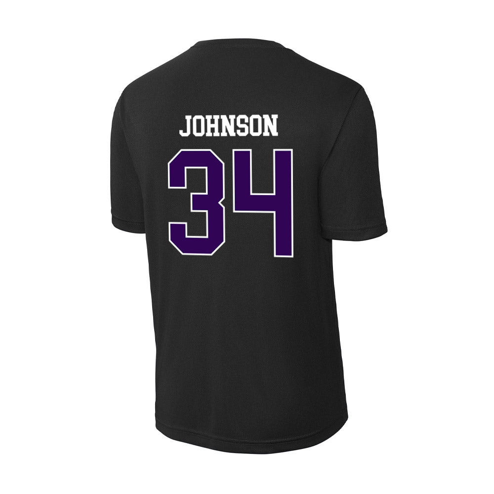 Kansas State - NCAA Men's Basketball : Nate Johnson - Activewear T-Shirt-1