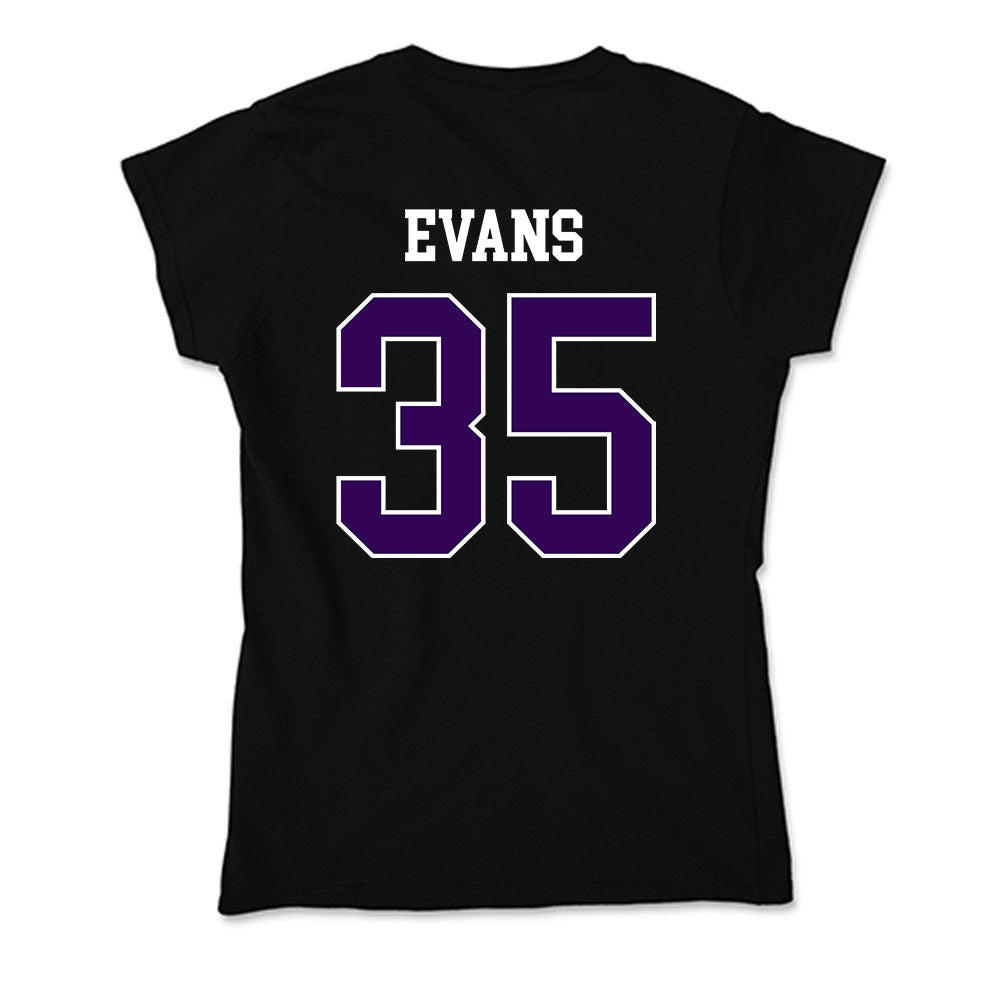 Kansas State - NCAA Baseball : Andrew Evans - Soft Style Women’s T-Shirt-1